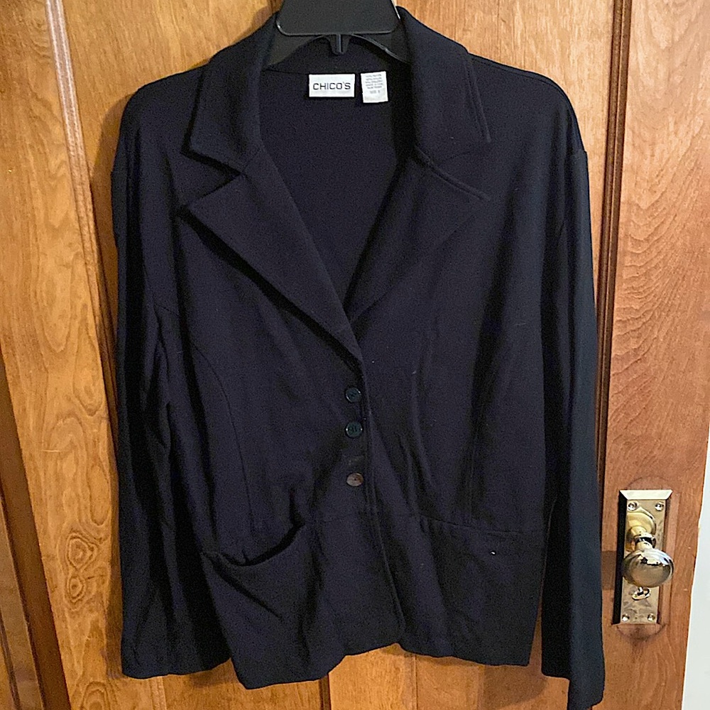 Chicos black jacket Rayon/Nylon/Spandex - size 3
